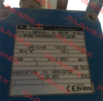 Bauer-BF40Z-74W/DHE08LA4-D/HT1-C2-SPprice