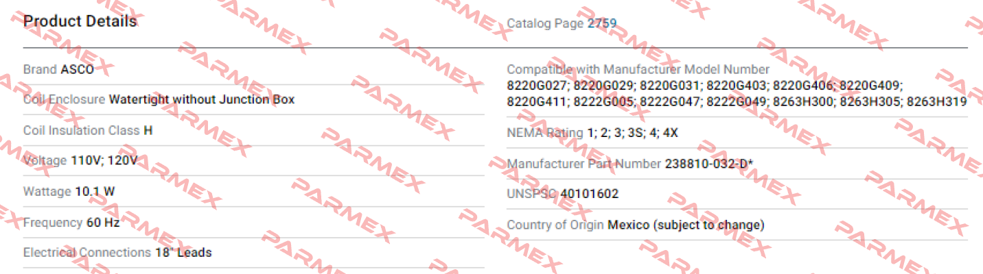 Asco-238810-032-Dprice