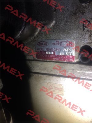 Model AD-SL231D obsolete, replaced by AD-SL231D-404E-M2-DA3  JTEKT FLUID POWER SYSTEMS CORPORATION (ex. Toyooki)