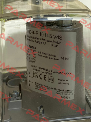 P/N: 259084, Type: MDR-F 10H-S VdS Condor