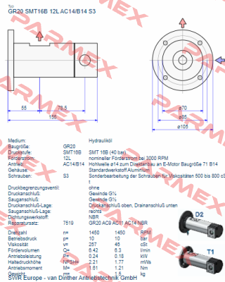 GR20 SMT 16B 12L AC14/B14 S3 Settima
