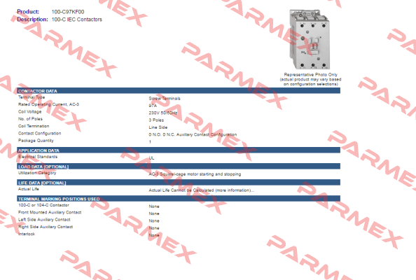 100-C97KF00 Allen Bradley (Rockwell)