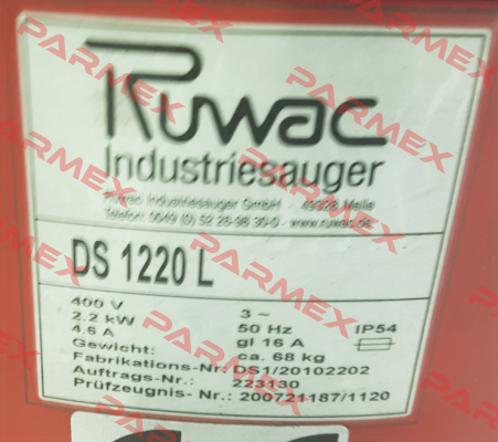 20784-A  Ruwac