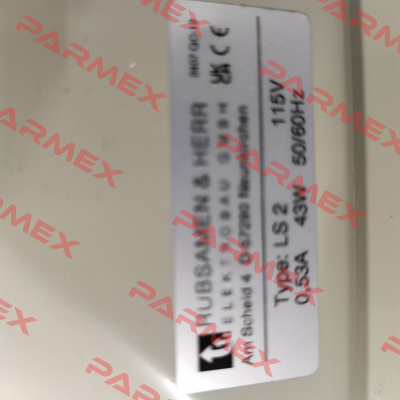 LS 2K Pebble grey RAL 7032 - 115V AC Rübsamen & Herr