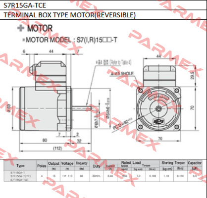 S7R15GA-TCE Spg Motor