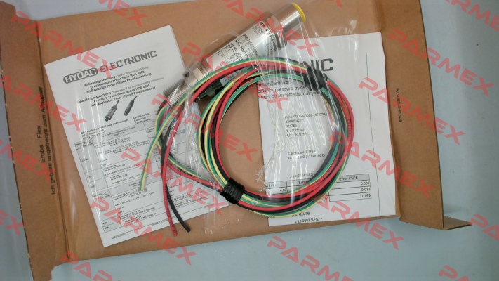 P/N: 921758, Type: HDA 47F9-A-3000-DS-000(PSI)72inch Hydac
