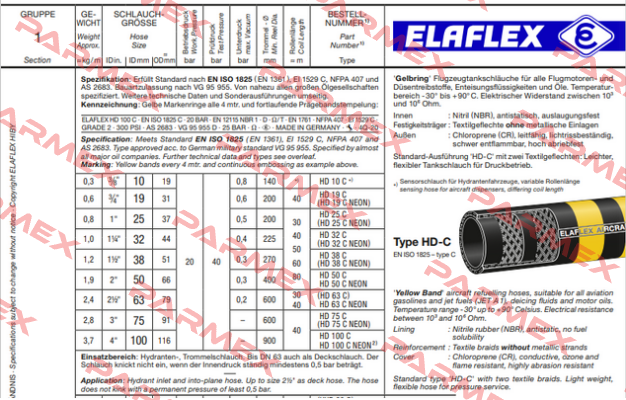 HD 50 C (26 m) Elaflex