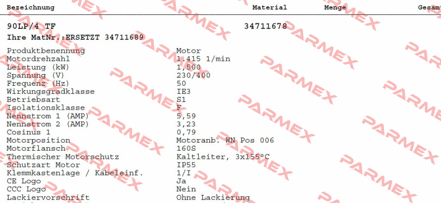 90LP/4 TF(34711678) Nord