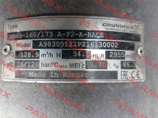 NB65-160/173 A-F-A-BAQE   Grundfos