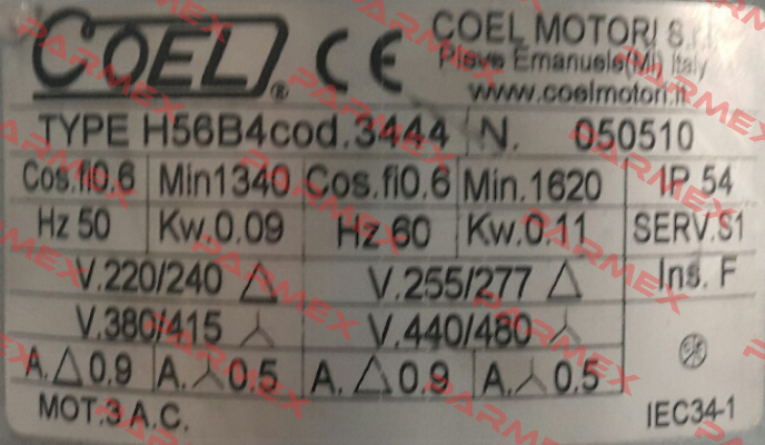 Code 3444   Coel
