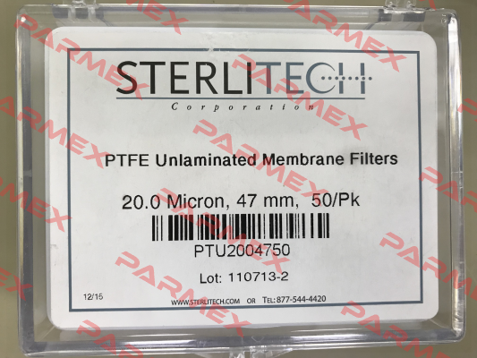 PTU2004750 (pack 1x50)  Sterlitech