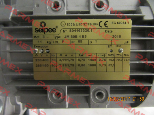 JM 80B 4 B5 obsolete, alternative R000149220 (brand Rossi)  SEIPEE