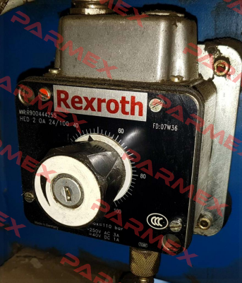 P/N: R900444255 Type: HED 2 OA2X/100 obsolete/alternative P/N: R901425452 Type: HEDE10-3X/100/2/-GI-K35-0 + R900773031  Rexroth