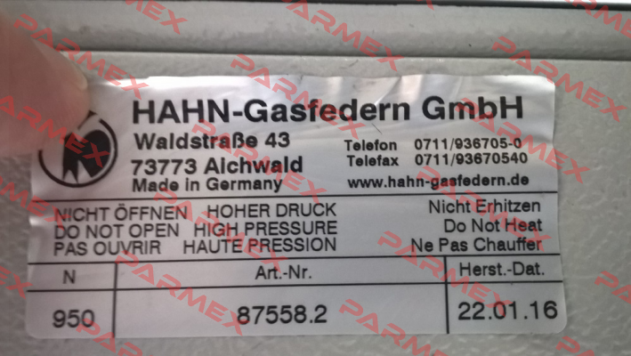 87558.2 Hahn Gasfedern