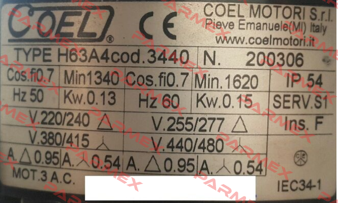  cod. 3440  Coel