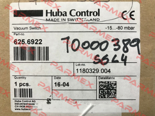625.6922 OEM Huba Control