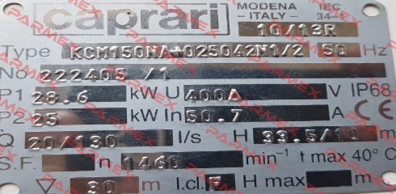 CSN02336( for KCM150NA+025042N1/2) CAPRARI