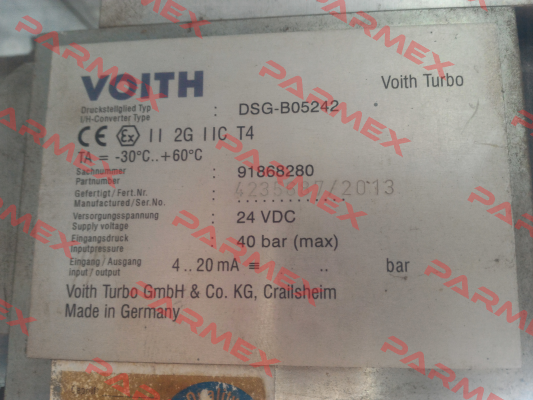 DSG-B05242 Voith