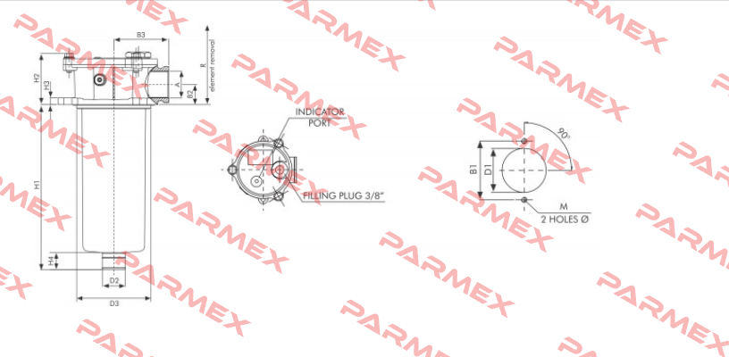 FR130C25BBB500000 Filtrec