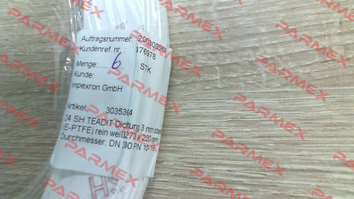 24SH thickness 3 mm DN200 PN10 Teadit