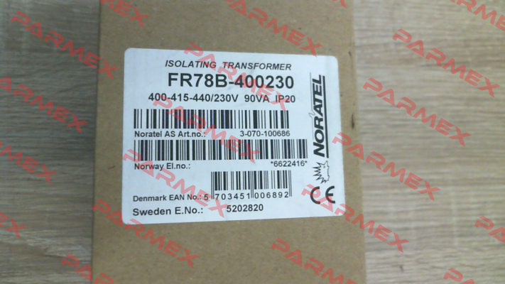 P/N : 3-070-100686, Type : FR78B-400230 Noratel
