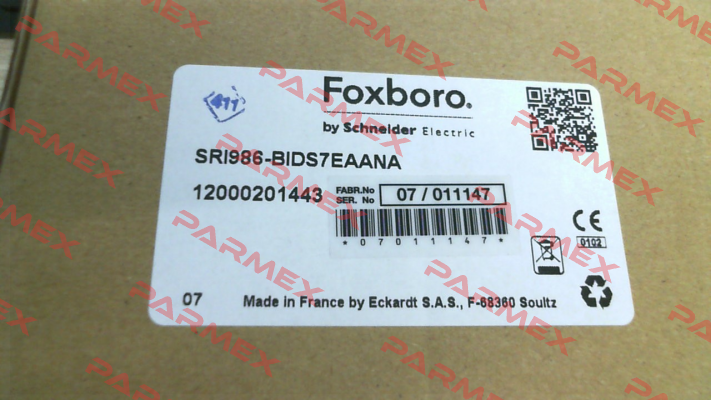 SRI986-BIDS7ZZZNA Foxboro