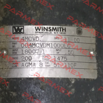 004MCVDDM1000LC  Winsmith