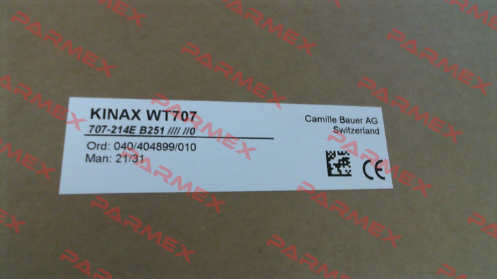 Type: WT707-214E B250 Camille Bauer
