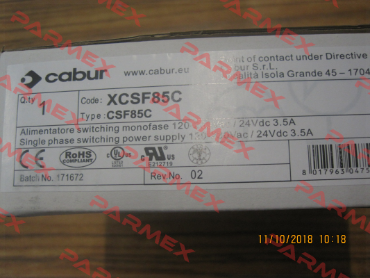 XCSF85C Cabur