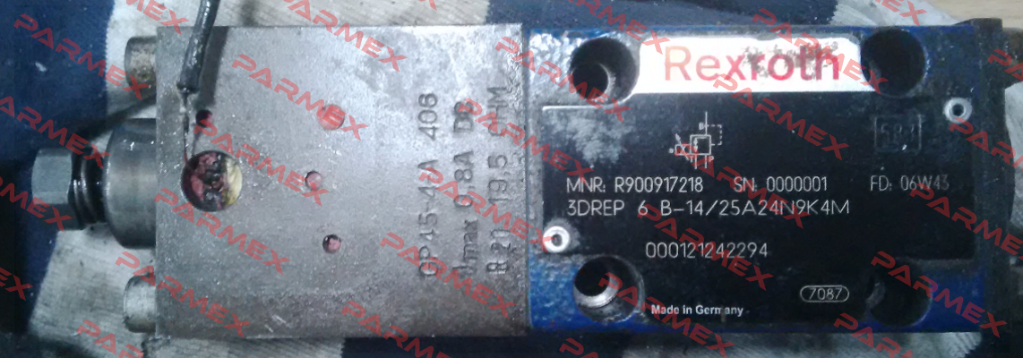 R900917218, obsolete/alternative P/N: R900956636 Type: 3DREP 6 B-2X/25EG24N9K4/M  Rexroth