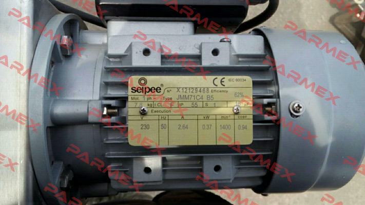 Obsolete № X12129468 Type JMM71C4 B5 replacement  S71B4 0,37 230-50 B5 MV   SEIPEE