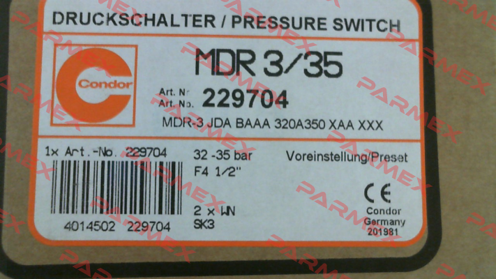 229704 MDR 3/35 Condor