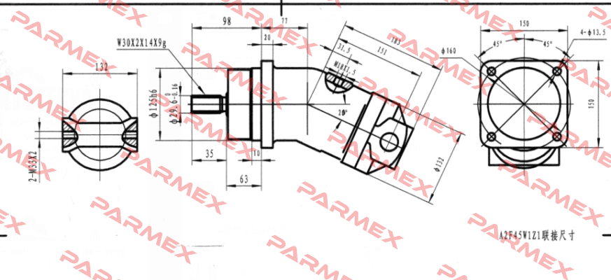 (4867868)  A2F45W1P2  Rexroth