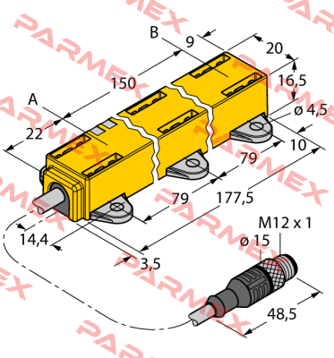 LI150P1-Q17LM1-LU4X2-0,3-RS5/S97 Turck