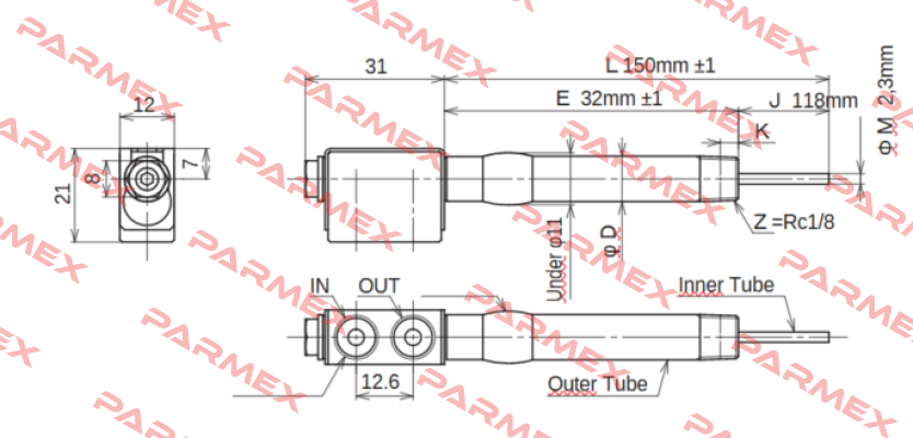 JC-KRM-10-L150-E32-J118-M2.3 Ahresty-tec
