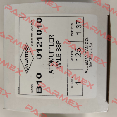 0121010 same as B10-0121010 Alwitco