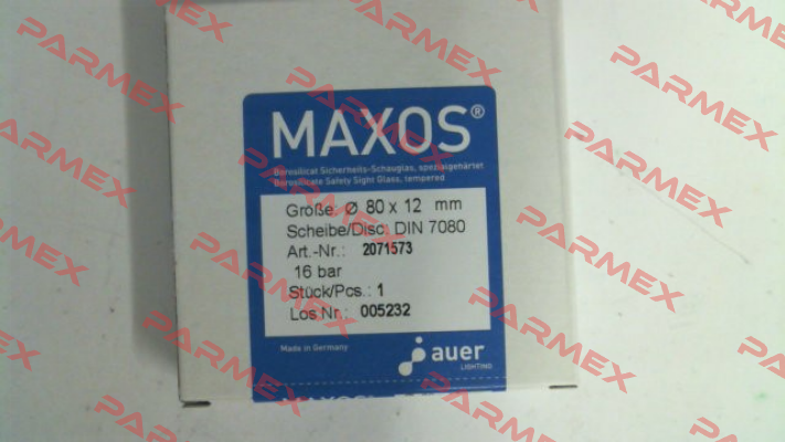 P/N: 2071573, Type: DIN 7080 - 80x12mm Maxos