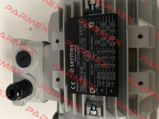 MOT.80 0,25KW 8P 230/400V 50/60HZ B14FT130 IC418 Almo